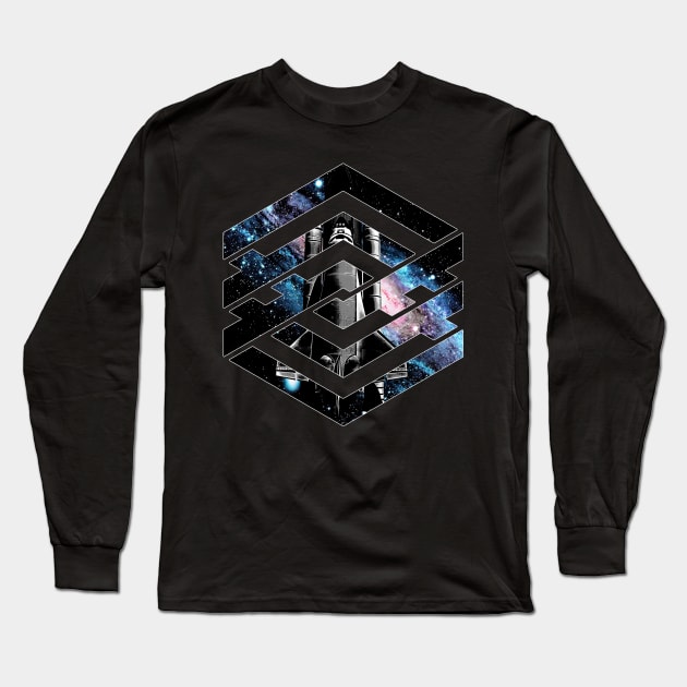 Space Time Long Sleeve T-Shirt by Moncheng